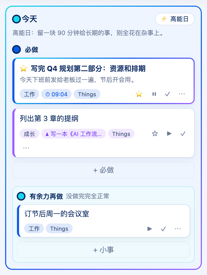 今天这一列
